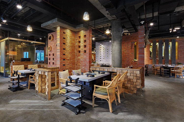 园里火锅店装修餐饮空间设计10