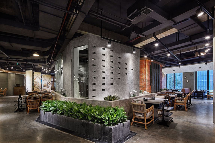 园里火锅店装修餐饮空间设计16