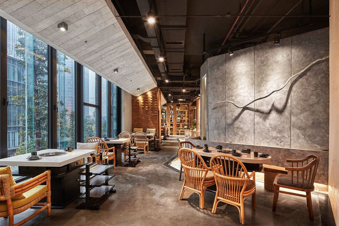 园里火锅店装修餐饮空间设计07
