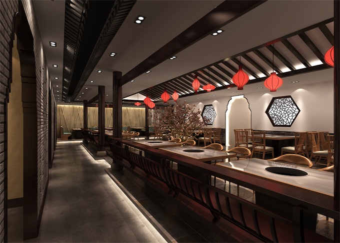 中式火锅店空间装修设计风格